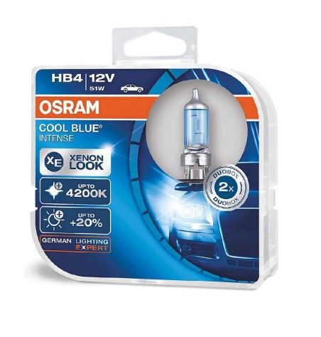 Kit Halógeno Osram 9006CBI 9006 HB4 12V 51W 4200K