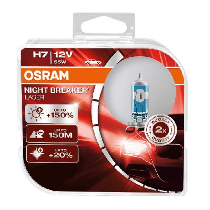 Kit Halógeno Osram 64210NB H7 12V 55W 3600K