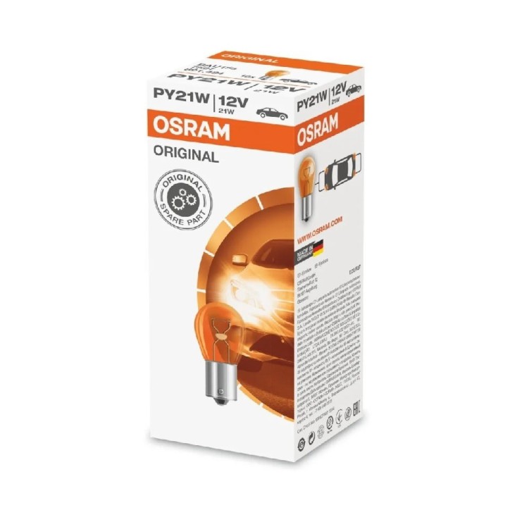 Foco Miniatura Osram 7507 PY21W 12V 21W (10Pzas/Caja)