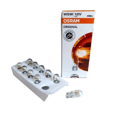 Foco Miniatura Osram 2825 W5W 12V 5W (10Pzas/Caja)