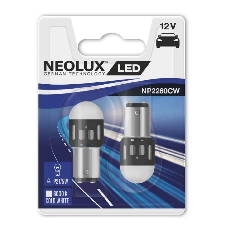 Kit Miniatura led Neolux NP2260CW-02B P21/5W 12V 1.2W 6000K