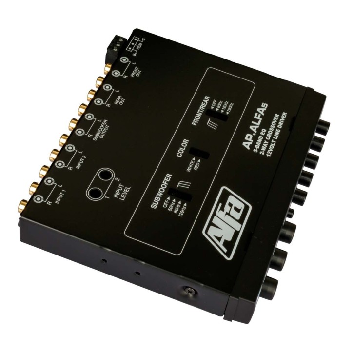 Preamplificador Alfa 12V RMS EQ 5 bandas CRSVR 2 vías