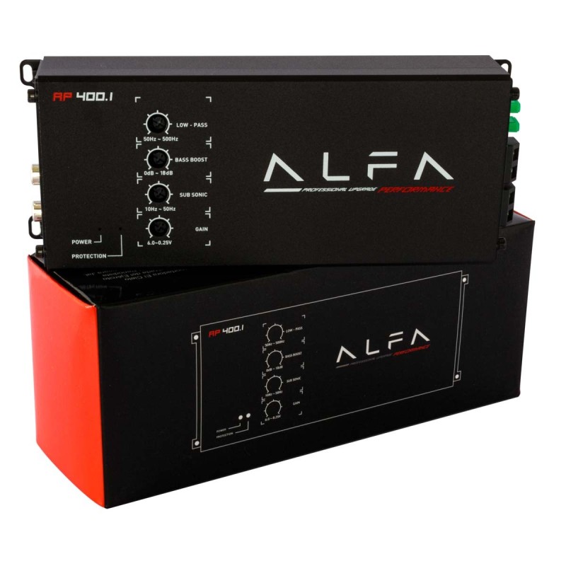 Amplificador Alfa Mini Marino PowerSports 1 Canal 65W PMPO