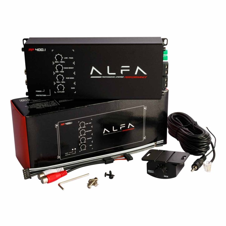 Amplificador Alfa Mini Marino PowerSports 1 Canal 65W PMPO