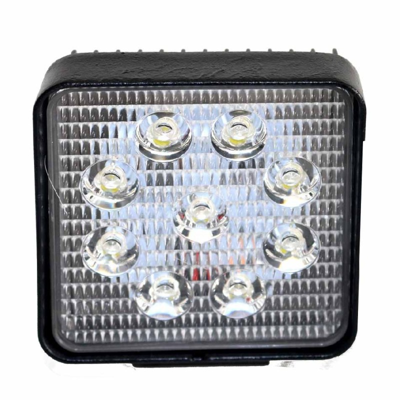 Faro Led Alfa Cuadrado 9 Leds 27W 9/32V