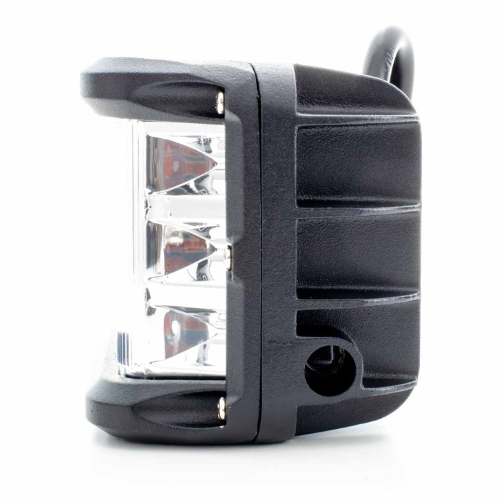 Faro Led Alfa Tipo Barra 2x3 Leds con lat. Rojo/Az Flash 36W