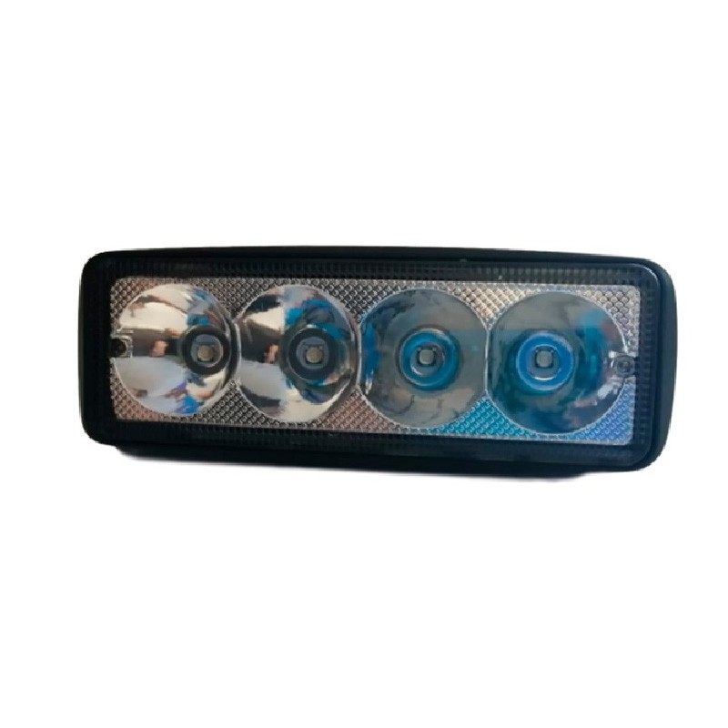 Faro Led Alfa Rectangular 6" Luz Azul 1x4 Leds con estrobo