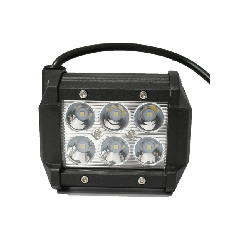 Faro Alfa Tipo Barra Bicolor 2x3 Leds 18W