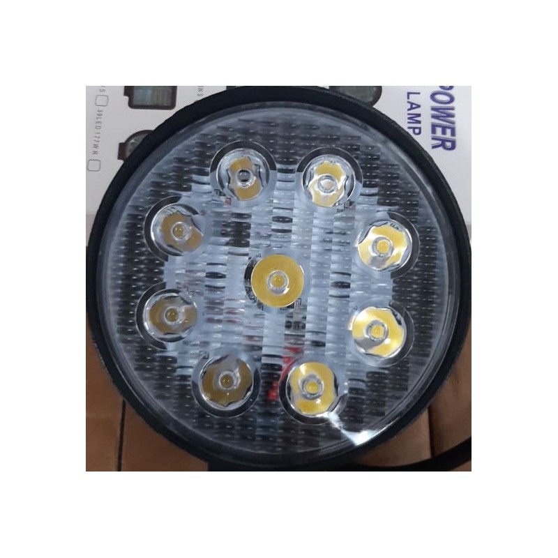 Faro Led Alfa Redondo Slim 9 Leds 27W 9/32V