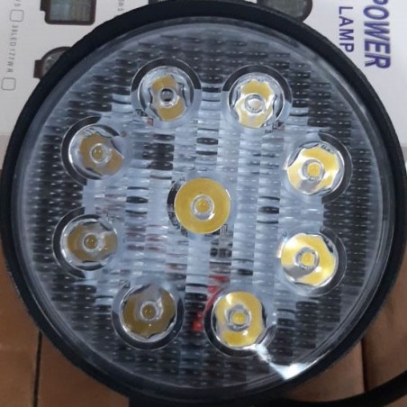 Faro Led Alfa Redondo Slim 9 Leds 27W 9/32V