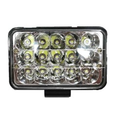 Faro Led Alfa Cuadrado 5" Chico 3x5 Leds 45W 9/32V