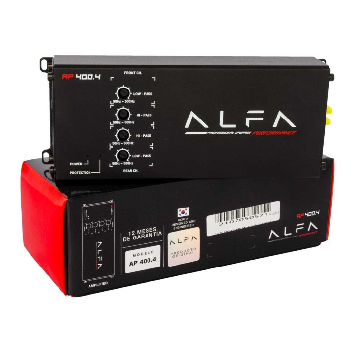 Amplificador Alfa Mini Marino PowerSports 4 Canal 180W PMPO