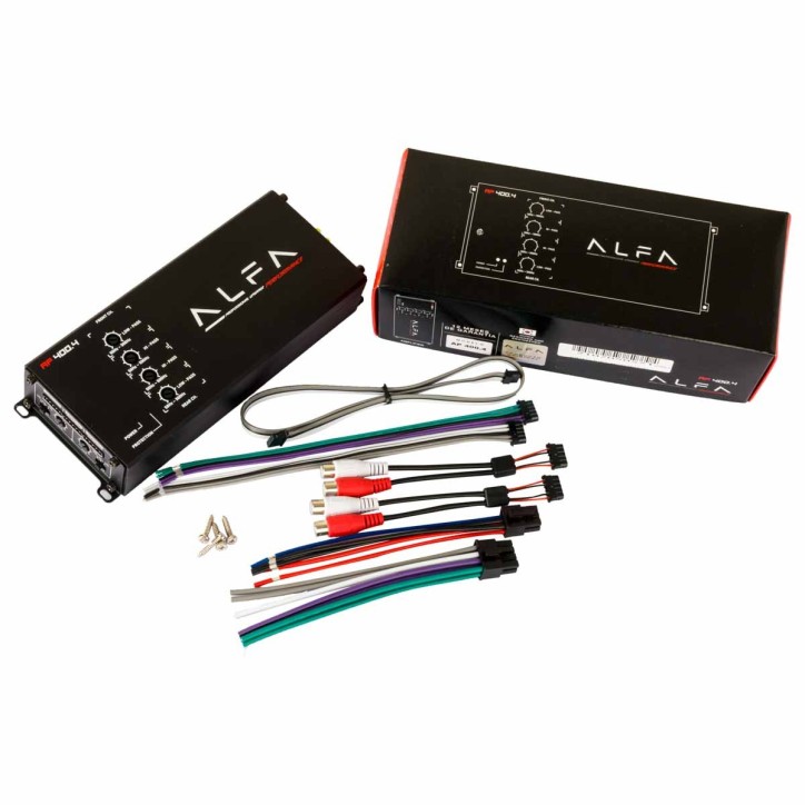 Amplificador Alfa Mini Marino PowerSports 4 Canal 180W PMPO