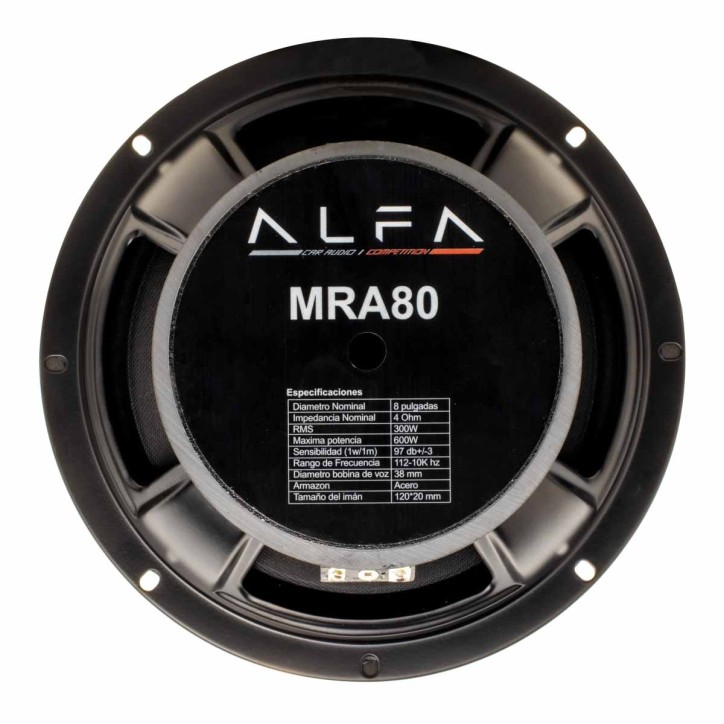 Bocina Alfa A 8.0in 300W RMS 4Ohm