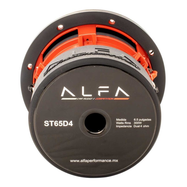 Subwoofer Alfa ST 6.5in 300W RMS Dual 4Ohm