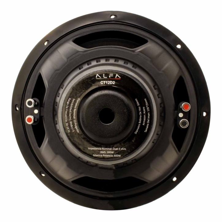 Subwoofer Alfa CT 12in 300W RMS Dual 2Ohm