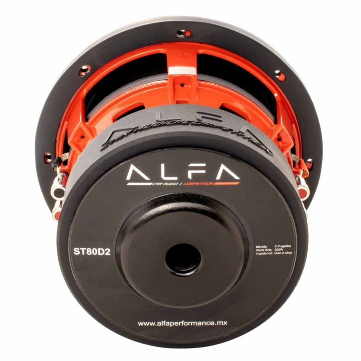 Subwoofer Alfa ST 8in 500W RMS Dual 2Ohm